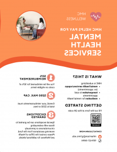 Mental health services flyer. Content replicated below.